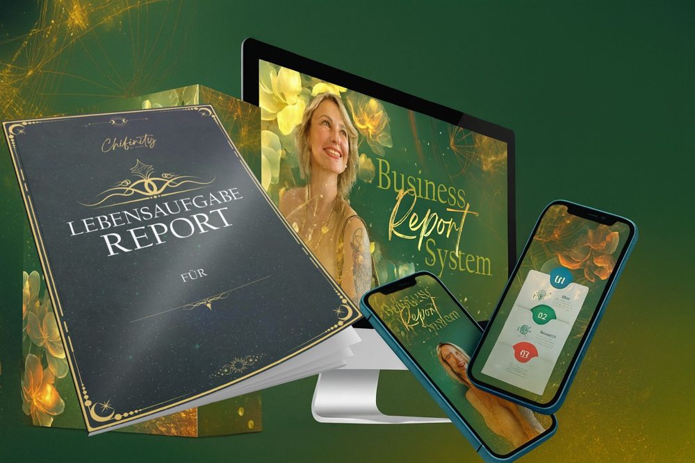 Produktmontage zum Lebensaufgabe-Report mit dem Business Report System
